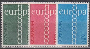 Монако 1971, Европа, 3 марки